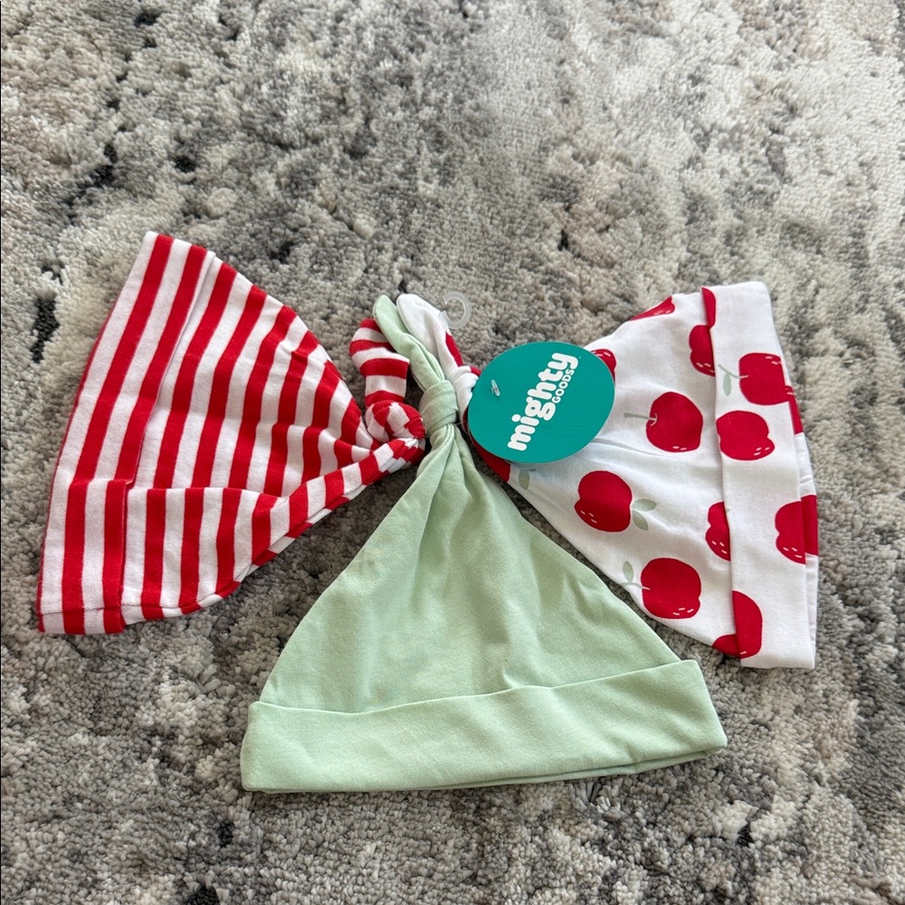Kids' Hat Set - Red, Green, White mighty
